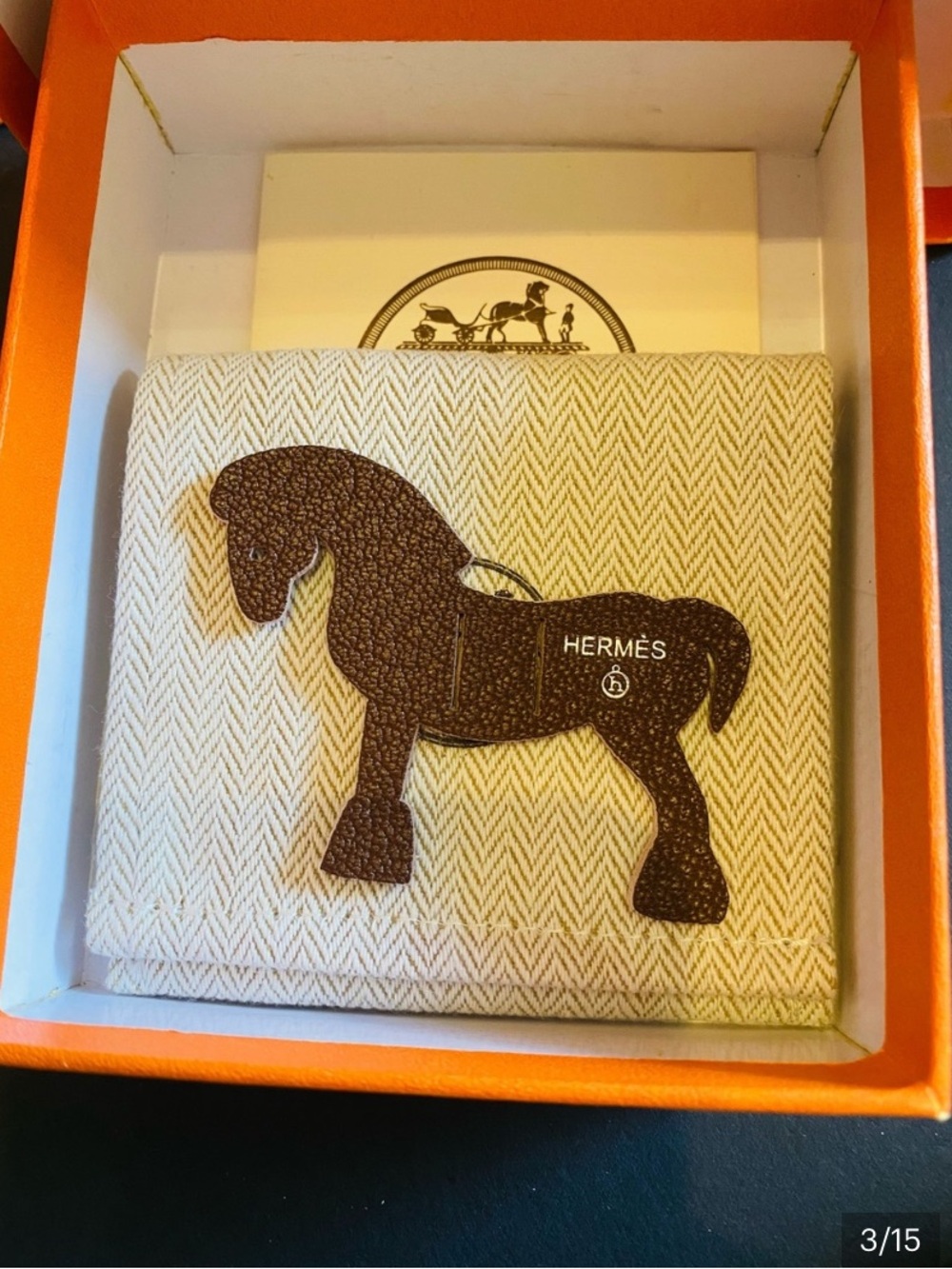 Hermès Paris Authentic Petit H Leather Charm Set. 5 Pieces. - Picture 15 of 16